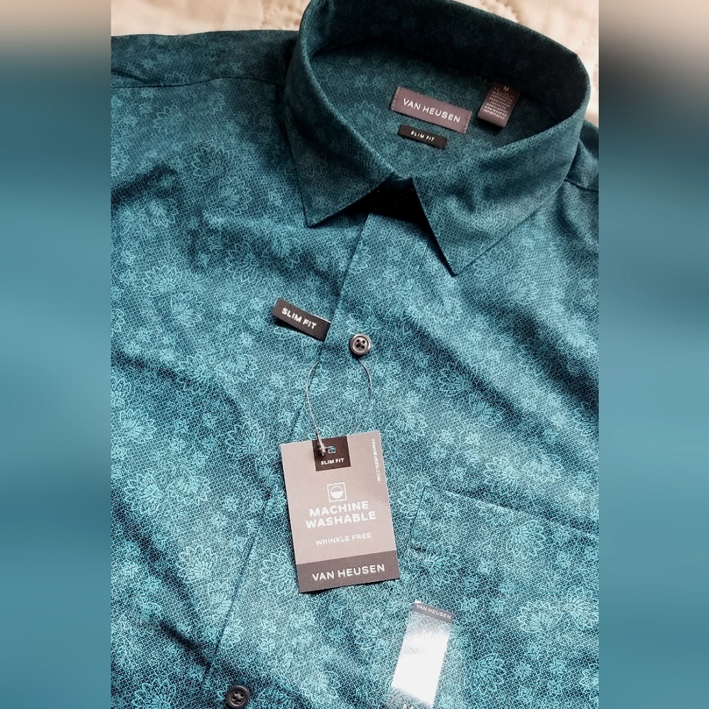 Van Heusen Stretch Machine Washable Button Down Shirt